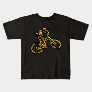 downhill moutain bike Kids T-Shirt